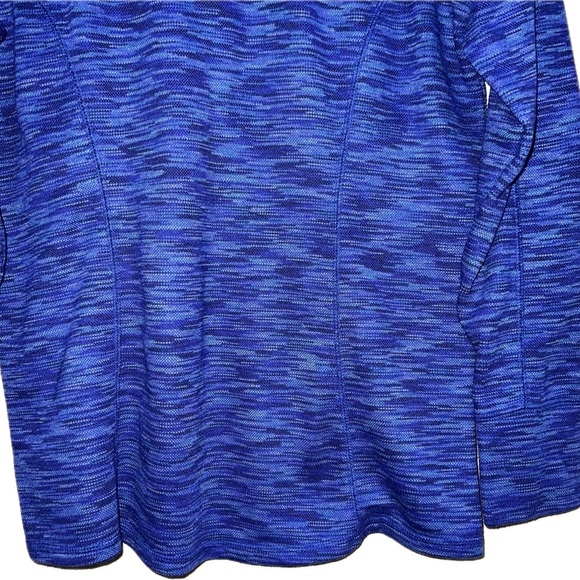 Mizuno Drylite Performance Flex Top 1/4 Zip Pullover Marbled Blue Womens Size L - Picture 11 of 11